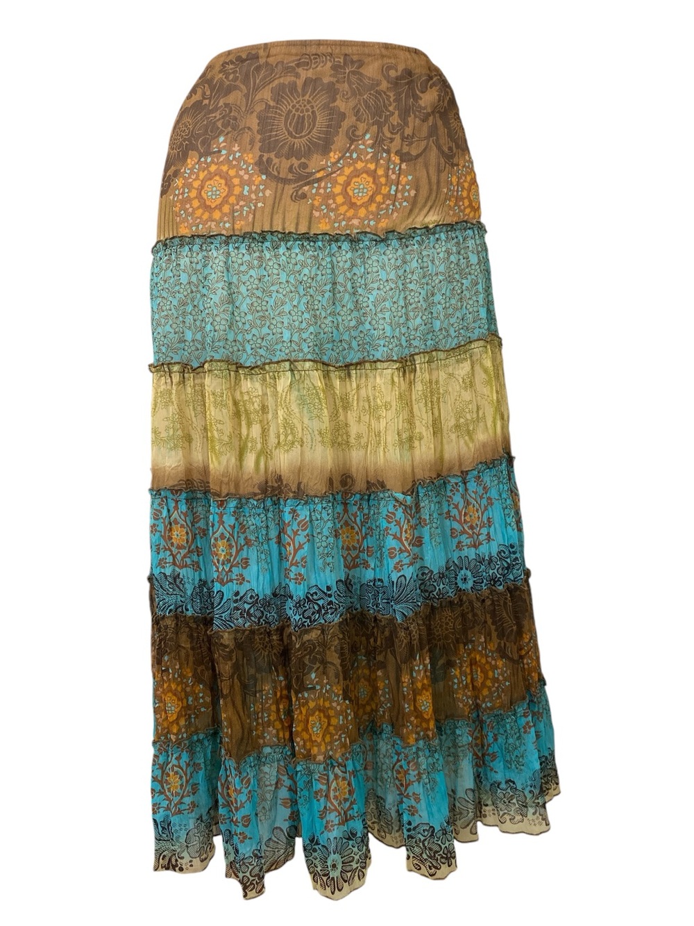 Christopher & Banks Fairycore Multicolor Tiered Maxi Skirt